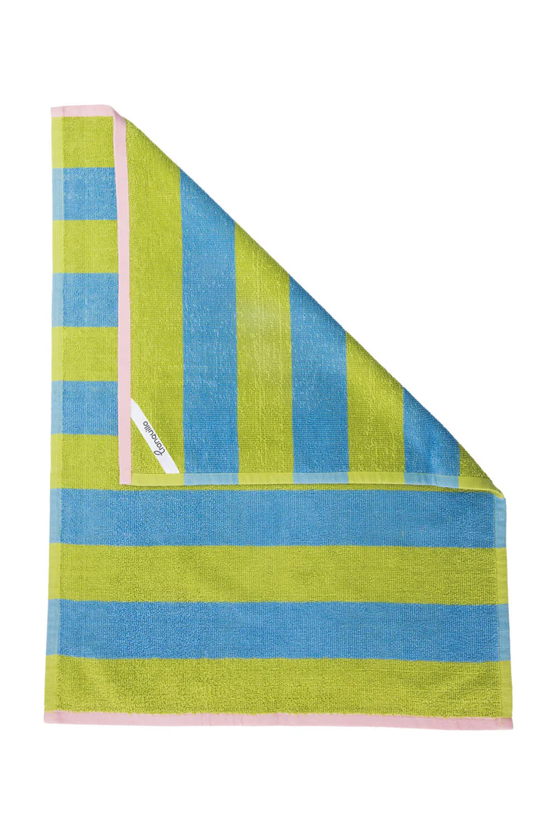 Frottee Geschirrtuch STRIPES Blau/Grün, ZESTLINE, GOTS Organic