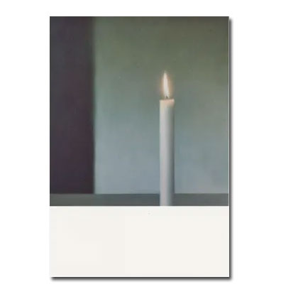 Gerhard Richter Doppelkarte "Kerze, 1983" von Gerhard Richter, Kunst