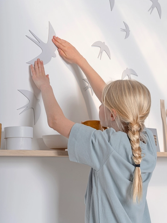 Jurianne Matter SVERM birds - large(3 birds), Bastelset, Vögel groß 3er Set 