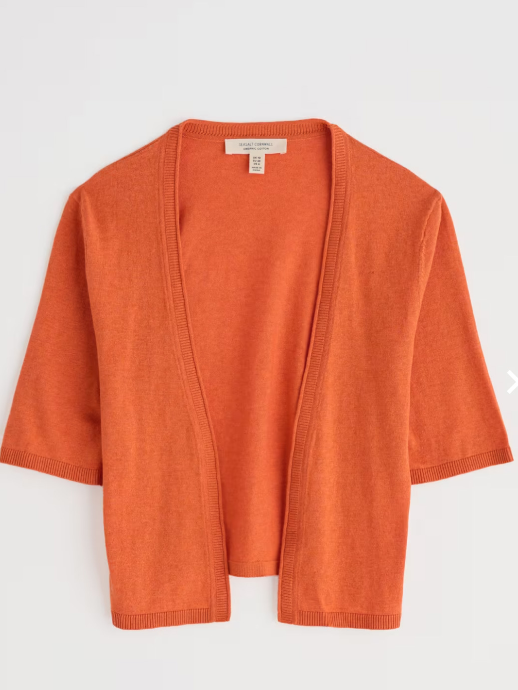 SEASALT CORNWALL Maria Organic Cotton Cardigan, Farbe: Marigold, Strickjacke