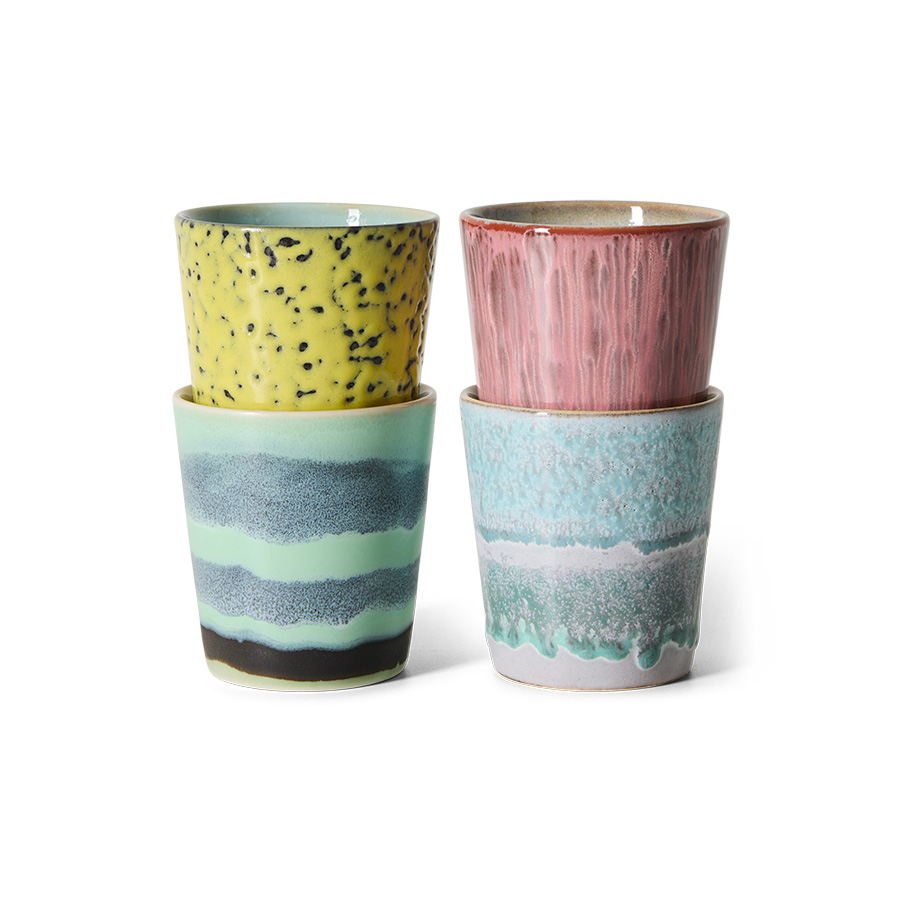 HKliving 70's Kaffee Becher/coffee mug, CORN