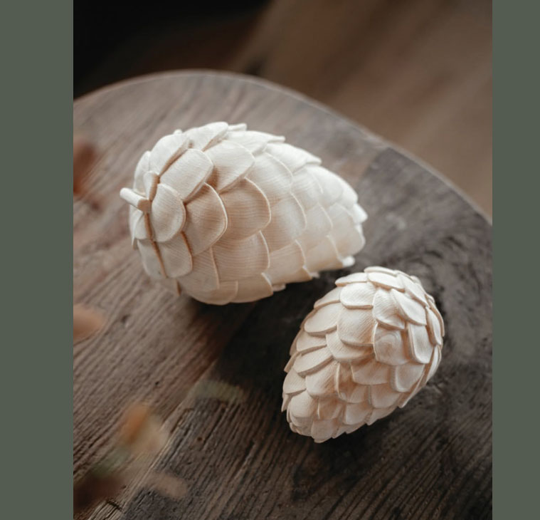 Zirbenzapfen 8 cm Natur Zirbel , Zirbenholz