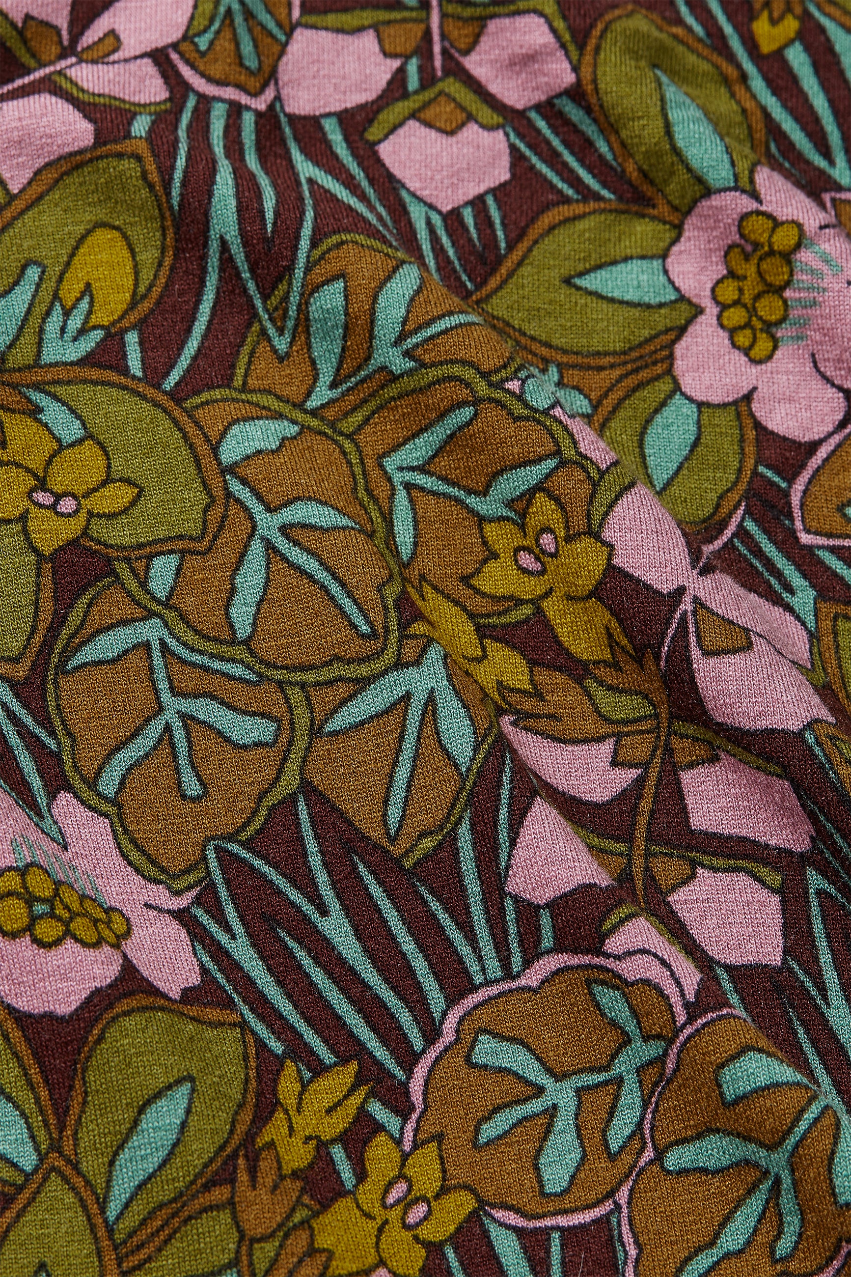 King Louie Carina Blouse Sierra, Farbe Bitter Chocolate - Sierra, Bluse