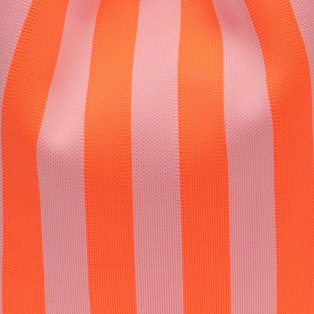 LOT83 Shopper Lois 58, Streifen Orange-Rosa, ca.  45 x 35 cm