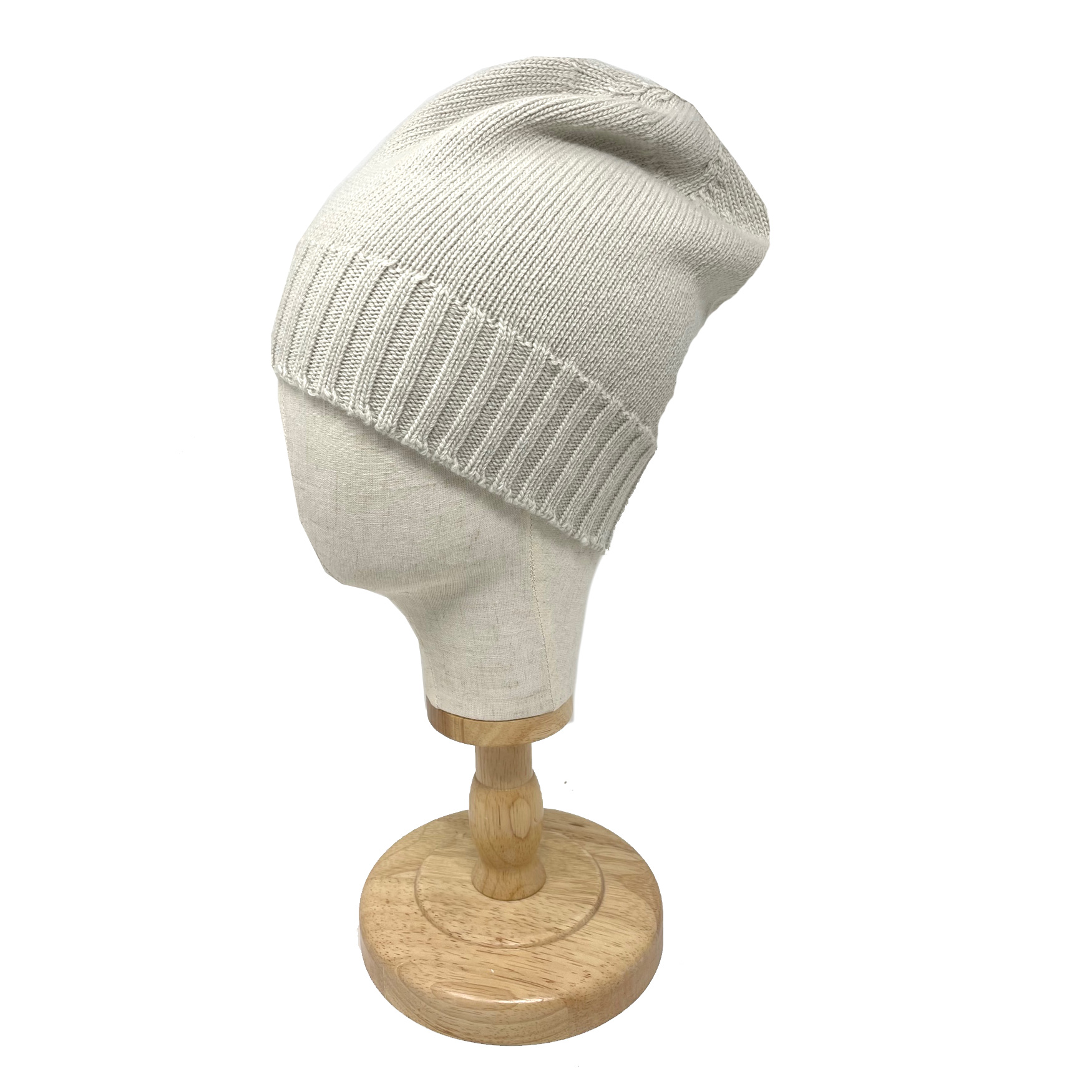 McKernan Mütze "CHUNKY TULIP HAT" oatmeal, Wollmütze, 100% Wolle, Beanie oder mit Umschlag  