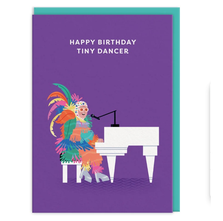 OH DEER Grußkarte ICONS Elton John Greeting Card , Geburtstag  