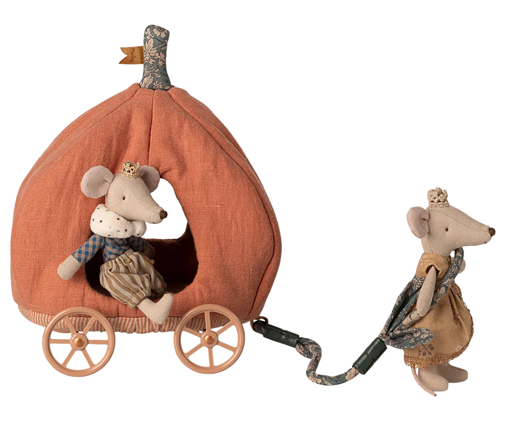Maileg Kürbiswagen, Maus