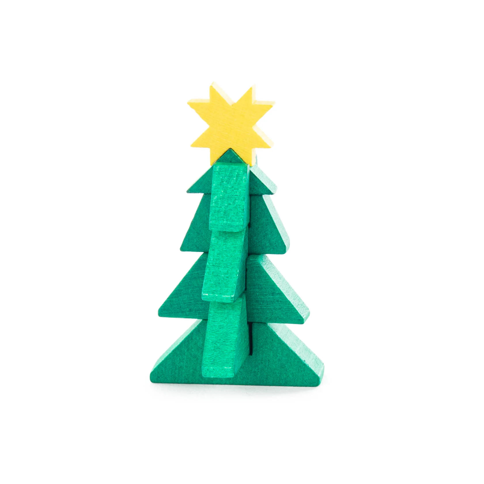 Erzgebirge Weihnachtsbaum TO GO, Zündholzschachtel Weihnachtsbaum , ca. 5,5 cm , Miniatur