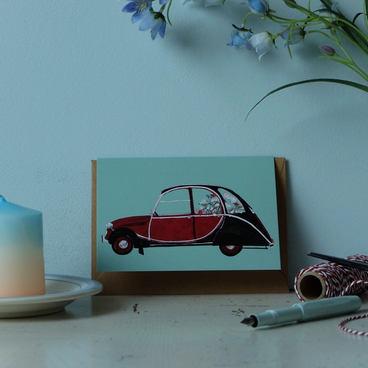 Geburtstagskarte 2CV von Wonder Of Today