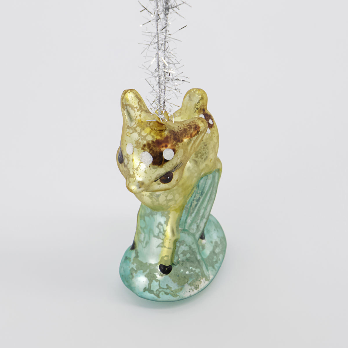  House doctor XMAS Weihnachtsanhänger Reh Nostalgie, Ornament, Deer, Gold von House doctor, ca. 8,5 cm, Glas