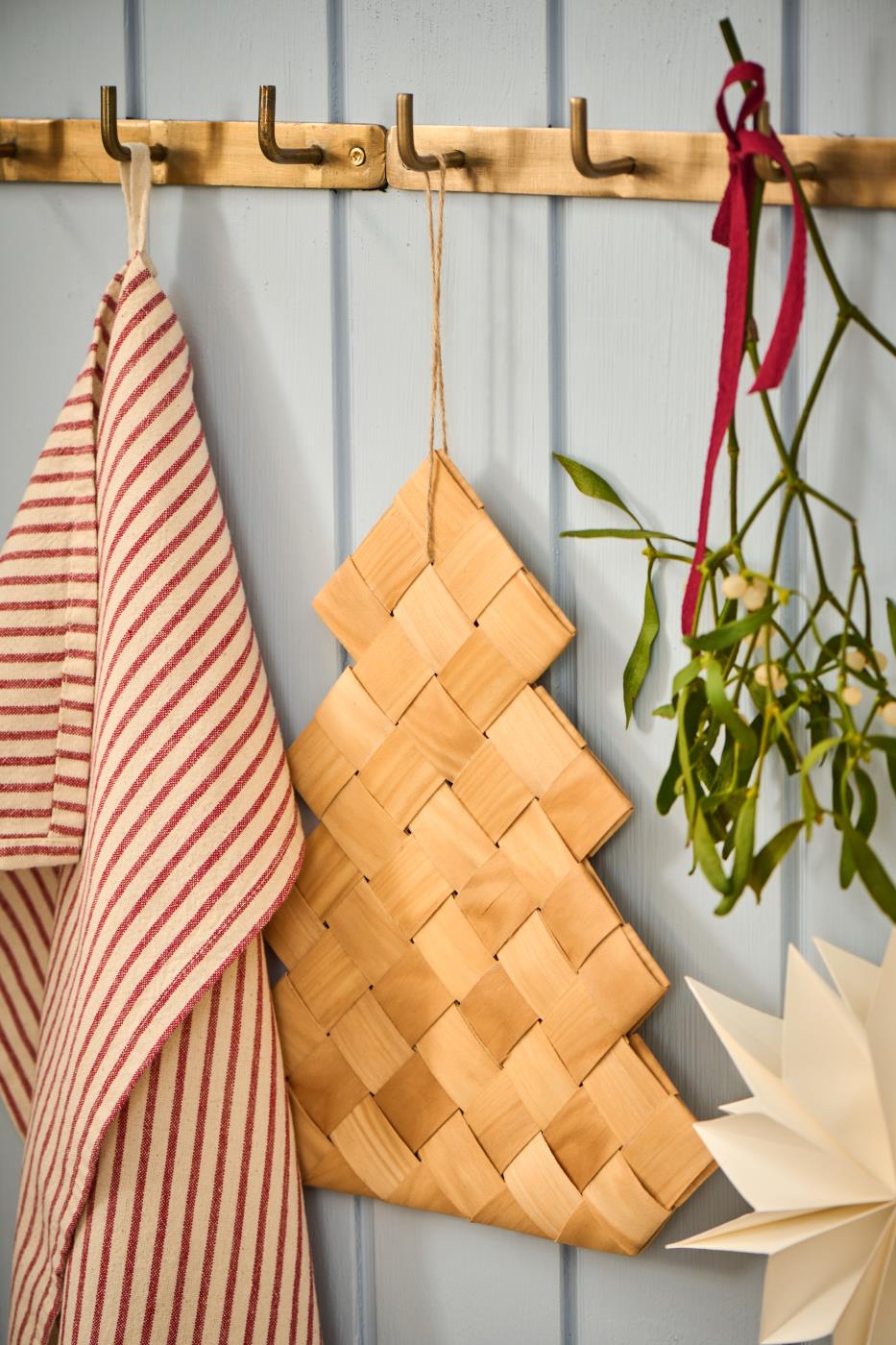 % Tannenbaum zum hängen geflochten Spanholz, Höhe ca. 30 cm von IB Laursen   