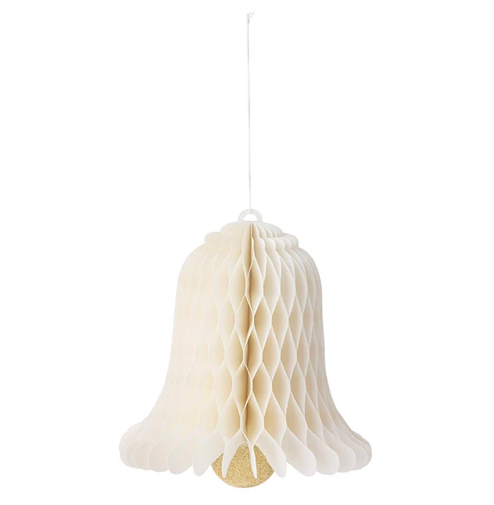 Bungalow Honeycomb Glocke ca. 18cm Creme von Bungalow, Papier, Honeycomb Bell 18cm Cream