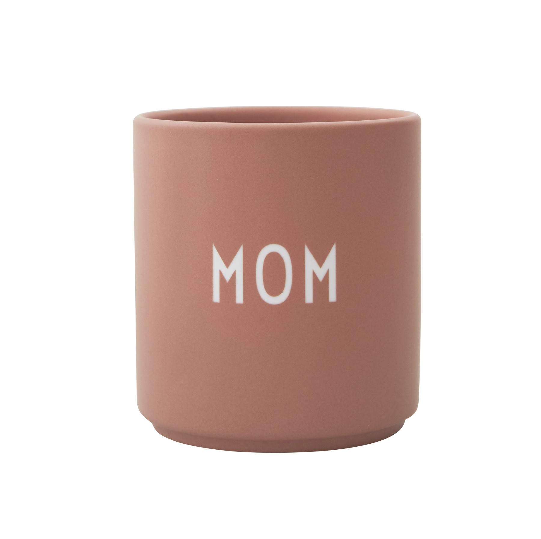 Design Letters Favourite Cup MOM, Becher Porzellan, Farbe: Nude, Rückseite LOVE  