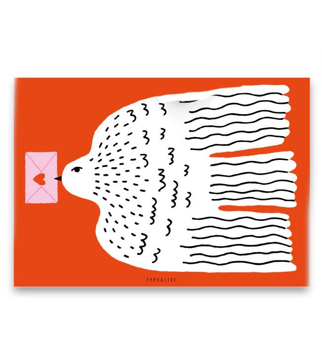 Typealive Postkarte "Lovebird"  