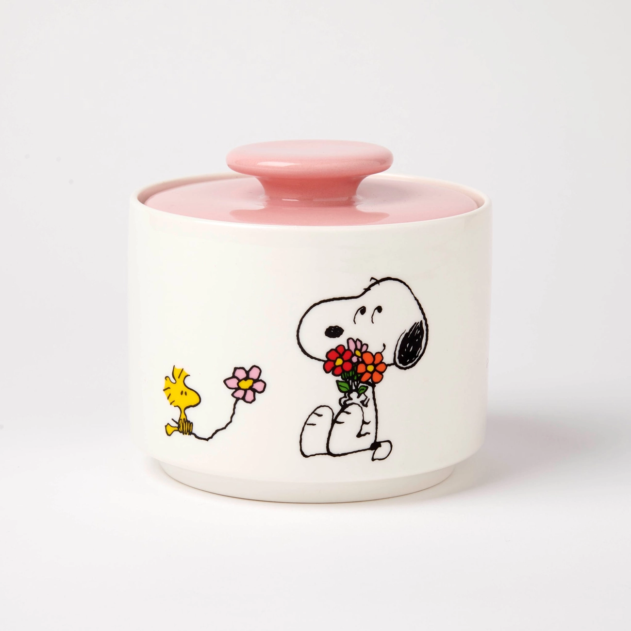 The Peanuts Dose „Love is in Bloom“ mit Snoopy und Woodstock , ca.12 x 10,5 cm