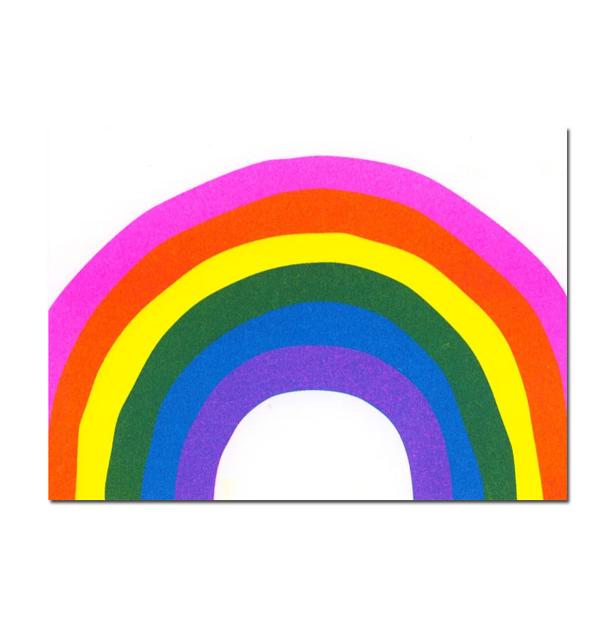 Herr und Frau Rio Postkarte Regenbogen, Risographie Postkarte