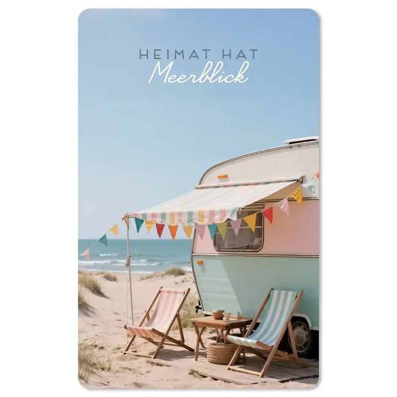 Lunacard Postkarte Heimat hat Meerblick