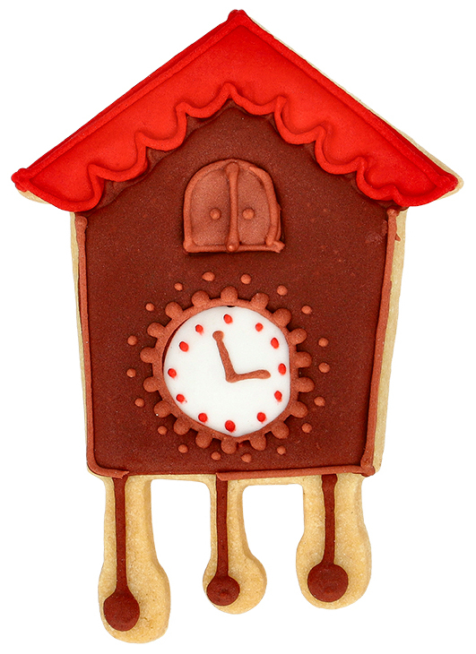 Ausstecherle Kuckucksuhr 11,5, Edelstahl von Birkmann, mit Innenprägung, Prägeausstecher, Ausstechform 