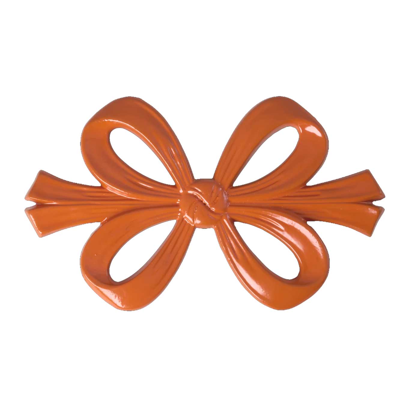 Rice Schleife Aluminium Untersetzer - Orange ca. 27,5 x 16,5 cm