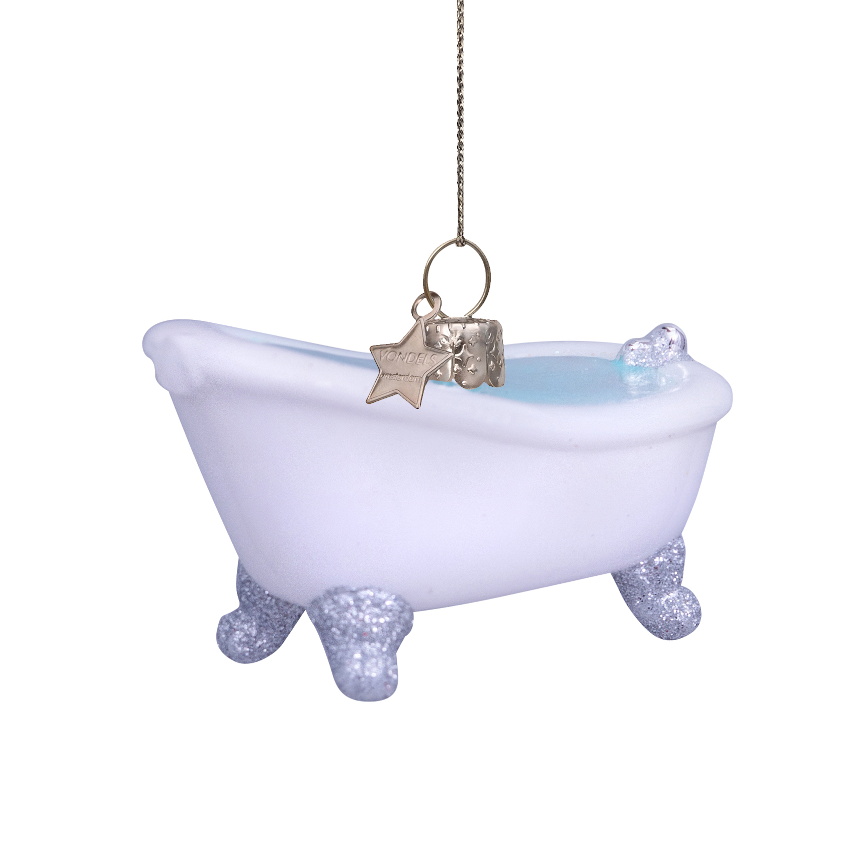 Weihnachtskugel Badewanne  H. ca. 5 cm, Glas 