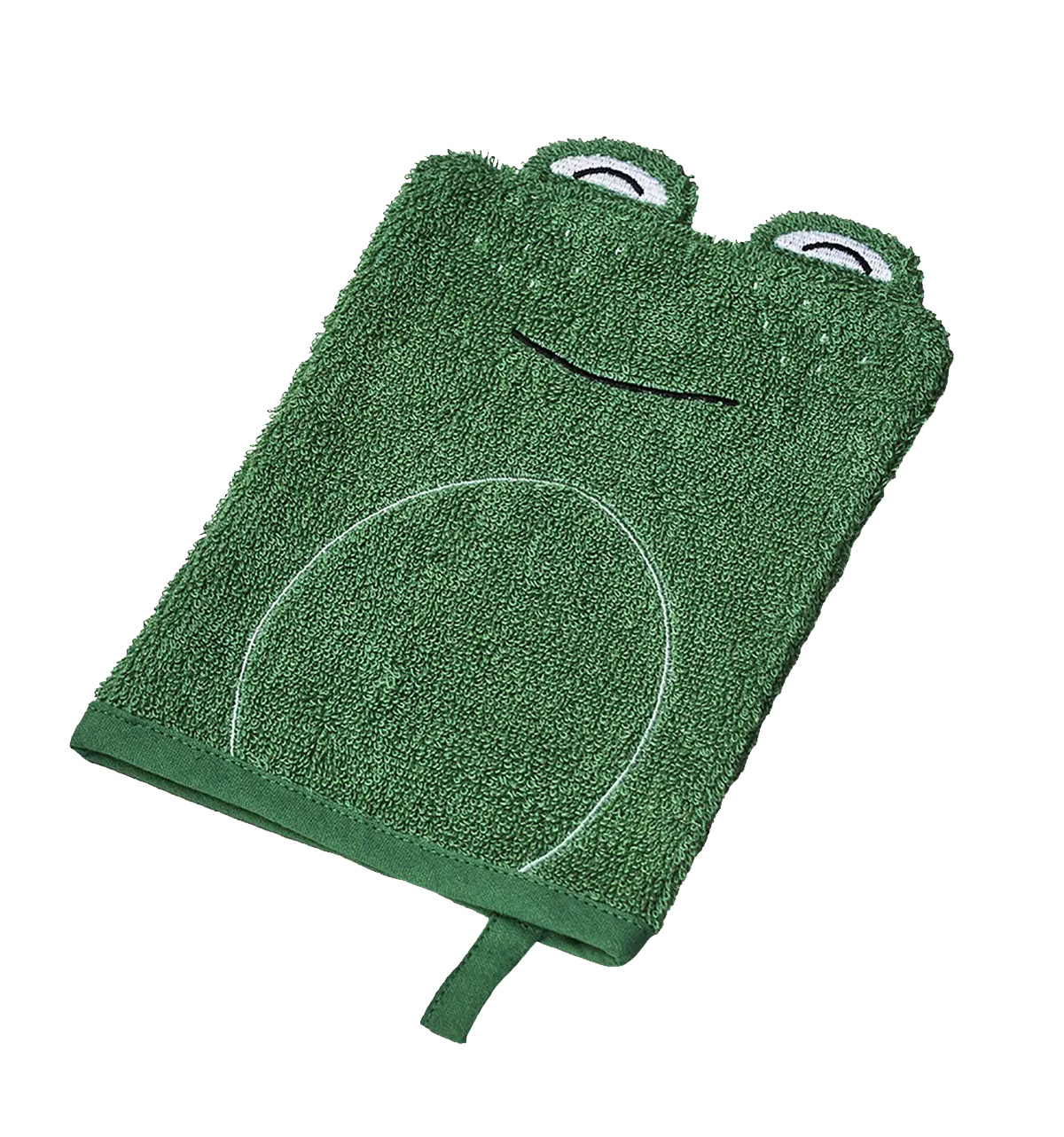 Waschlappen Frosch, Organic wash cloth - frog