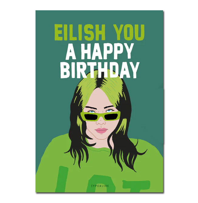 Typealive Postkarte "A Happy Birthday " 