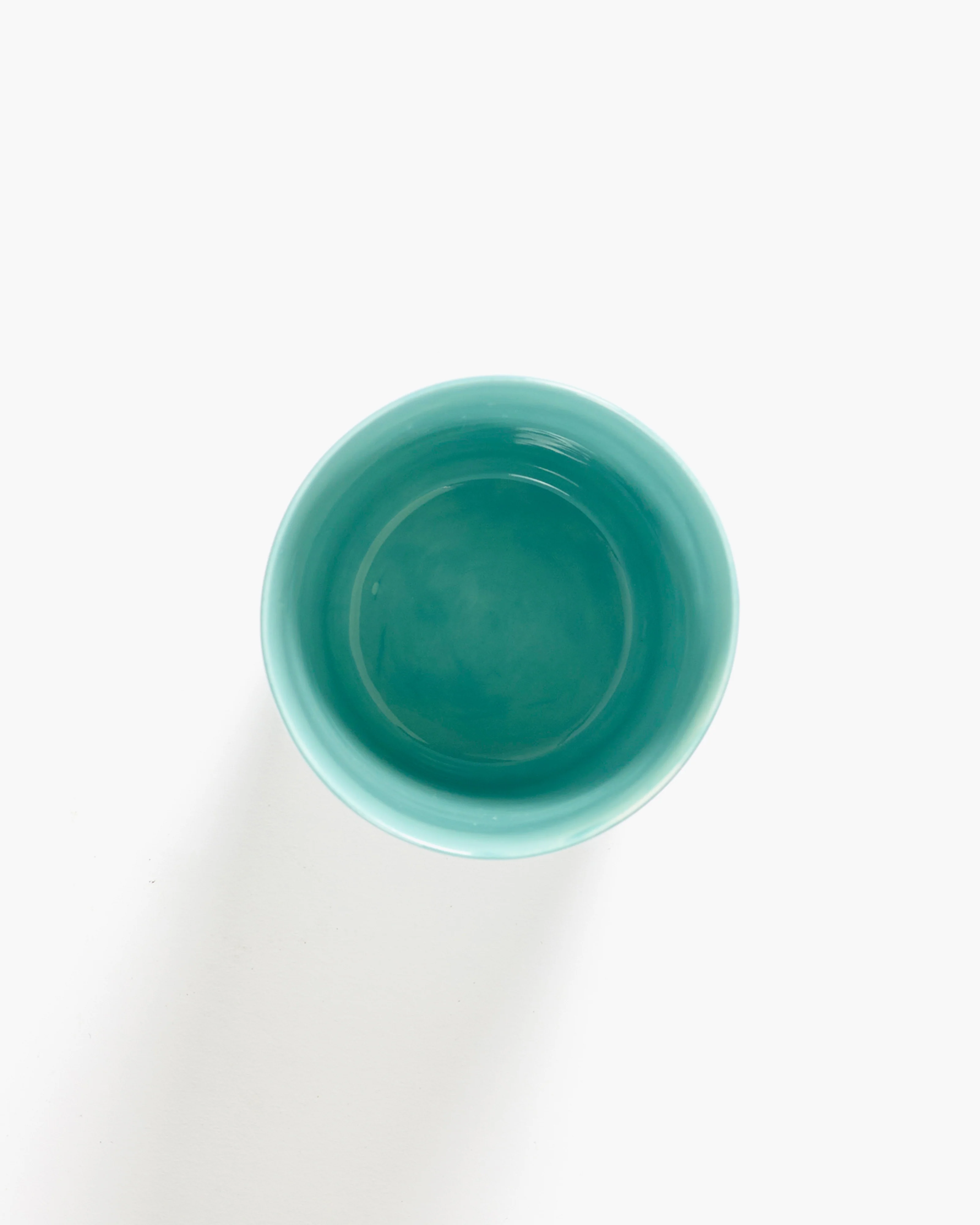 Ottolenghi Teetasse 33cl azurblau - rote Streifen Feast