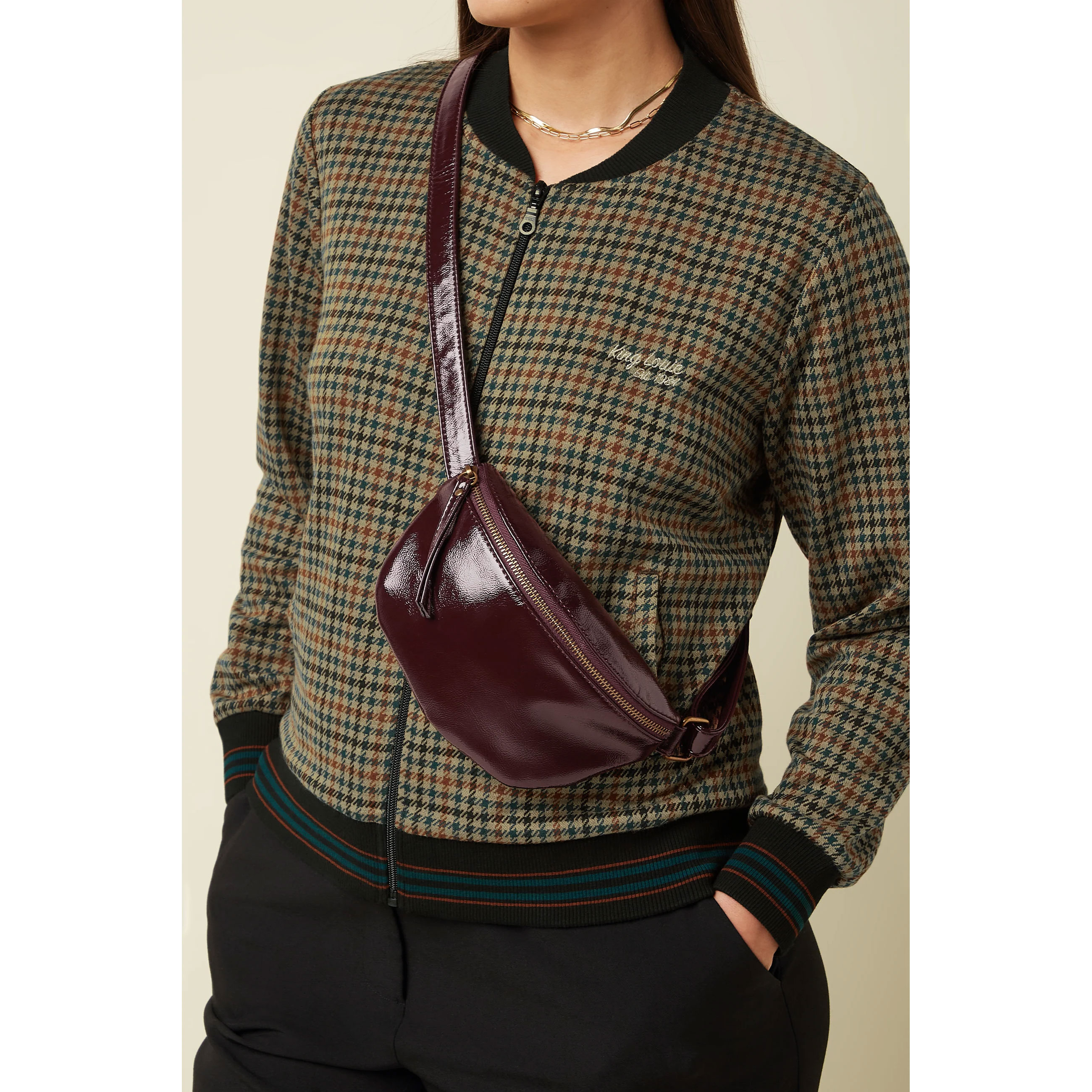 King Louie Little Pack Patent Bag  , Farbe Porto Red - Bags, Crossbody Tasche