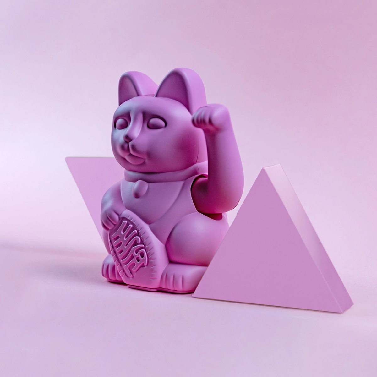Lucky Cat / Hot Pink/ Winkekatze/Glückskatze von donkey products, Katze 