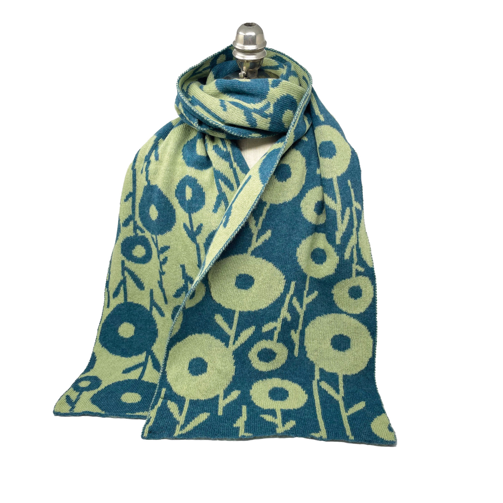 McKernan Schal "BOLLO" GREEN ROOM,  ca. 31 x 180 cm , 100 % Wolle  
