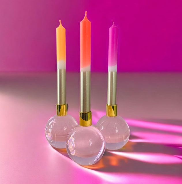 Dip Dye Kerzen Bling Bling * Nyx 3er Set   von Pink Stories  