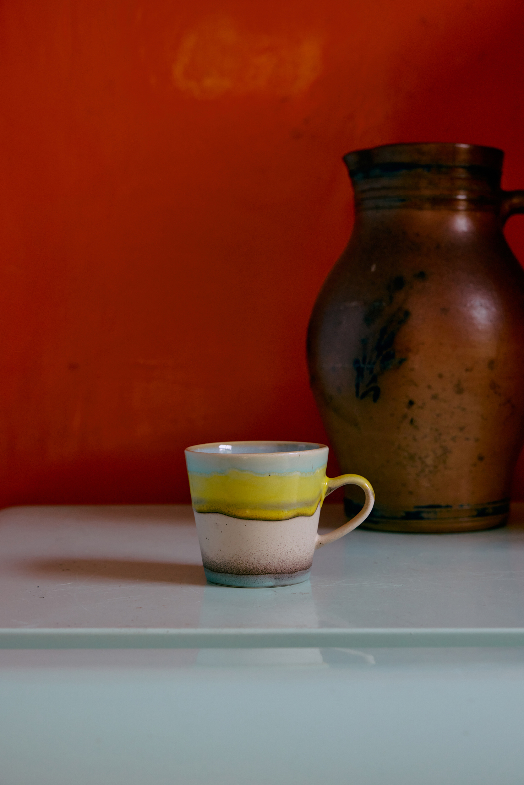 HKliving 70's Americano-Becher, GLINT,  Siebziger Jahre Geschirr, Pro Stück 