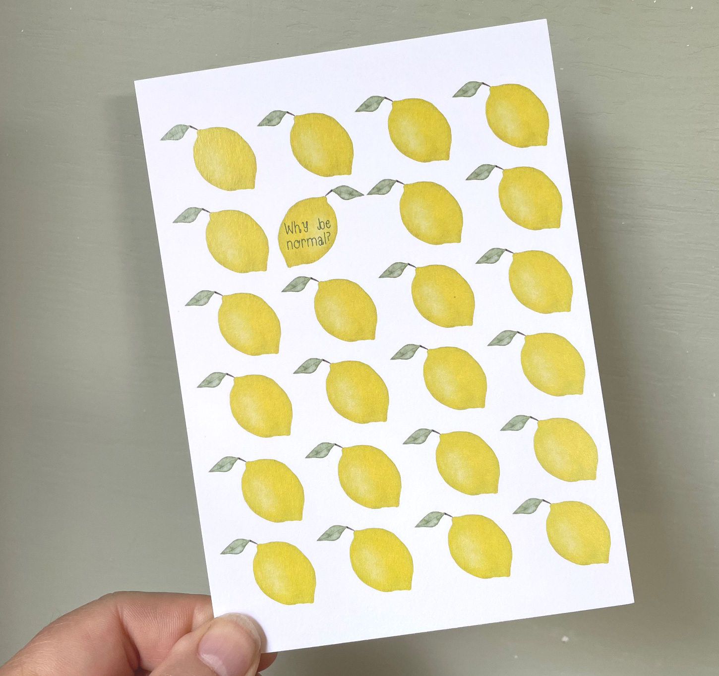 Postkarte Lemons / Zitronen von ask a duck    