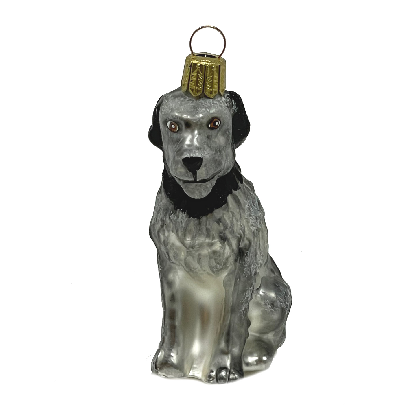 Christbaumschmuck Deutsch Drahthaar/ Hund (Oberfränkische Glasmanufaktur), ca. 10 cm, Glas  