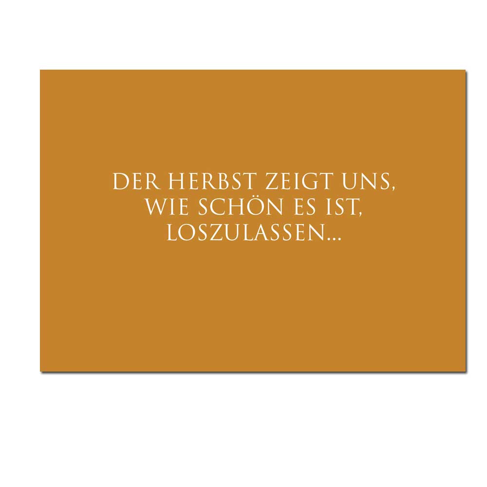 Wunderwort Postkarte "Der Herbst zeigt uns…"
