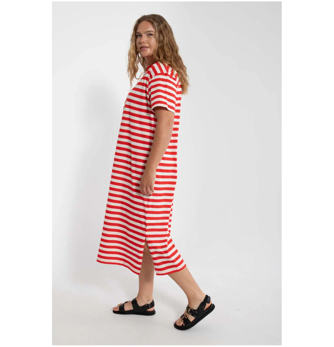 % Danefae Danebasic Süßes Kleid Sommerrot/Kreide