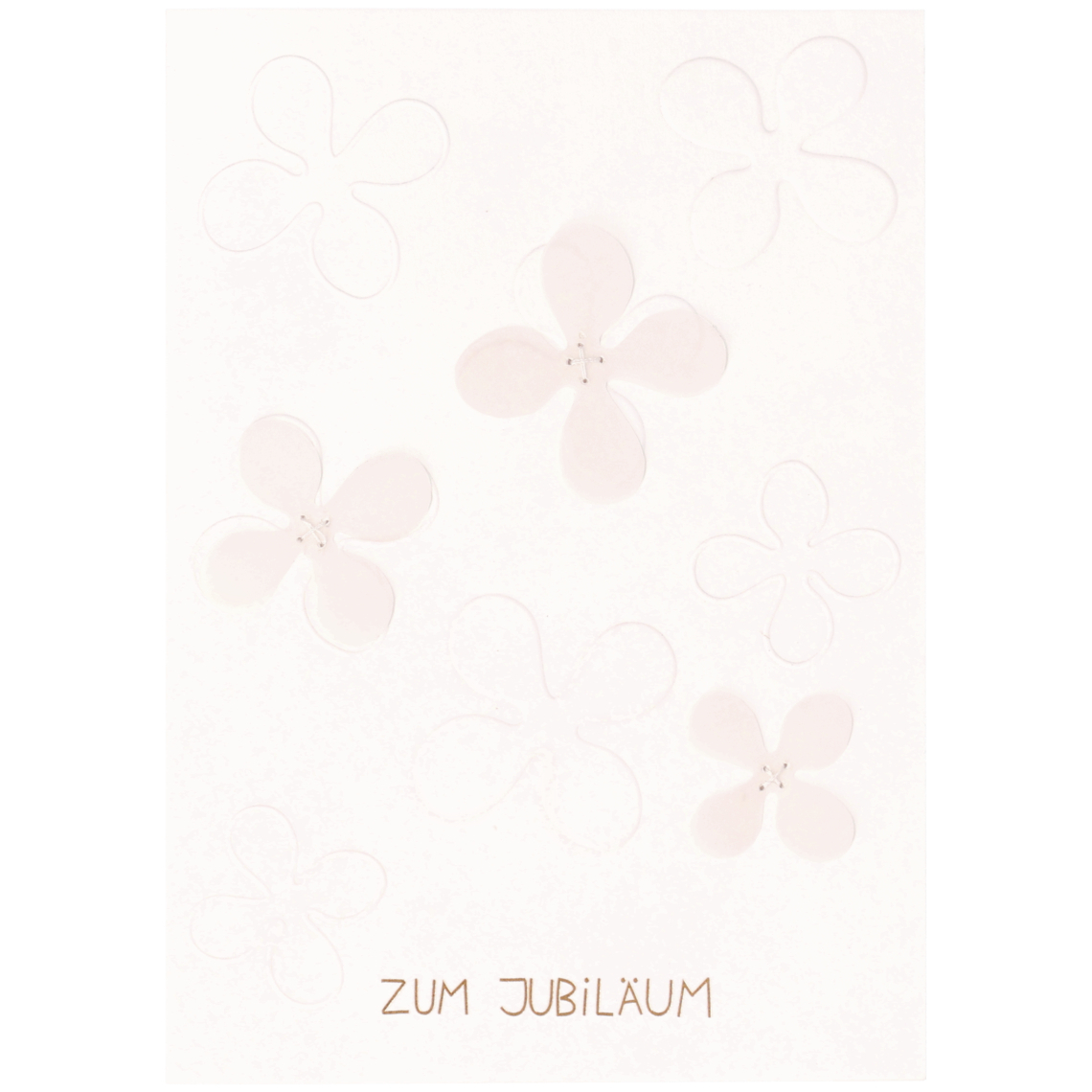 Räder Karte blumig "Zum Jubiläum"