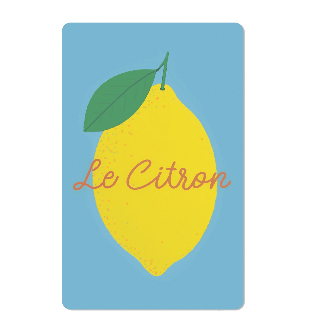 Lunacard Postkarte Le Citron / Zitrone