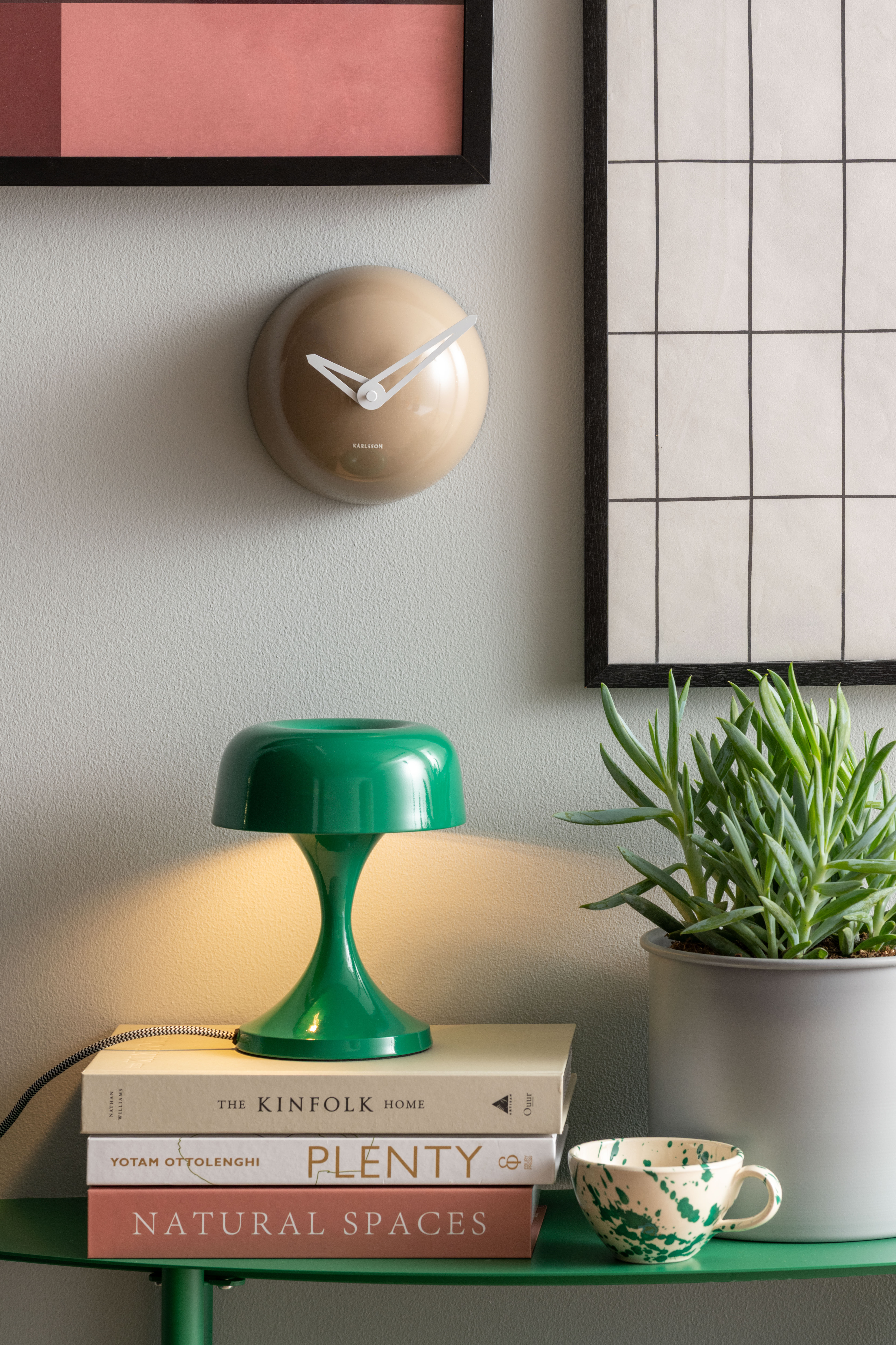 Tischlampe Moda Retro retro green, Höhe ca. 20 cm, D. ca. 15,5 cm