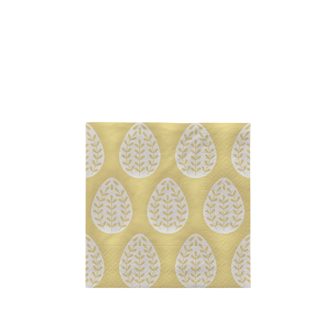 Egga  Papierservietten White/Yellow, Papier von Broste Copenhagen, B33 x L33 cm 
