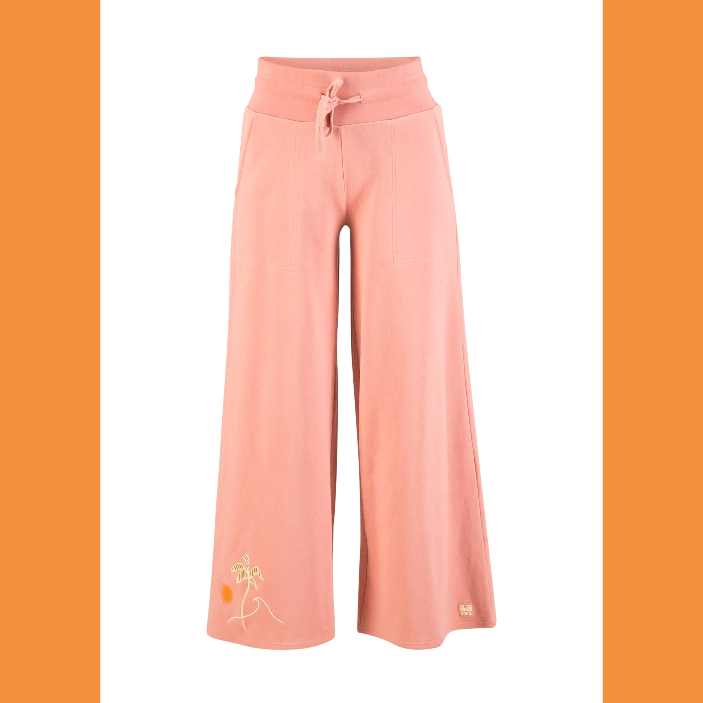 Blutsgeschwister Sweathose Treasure Trunks - happy beach palms pink