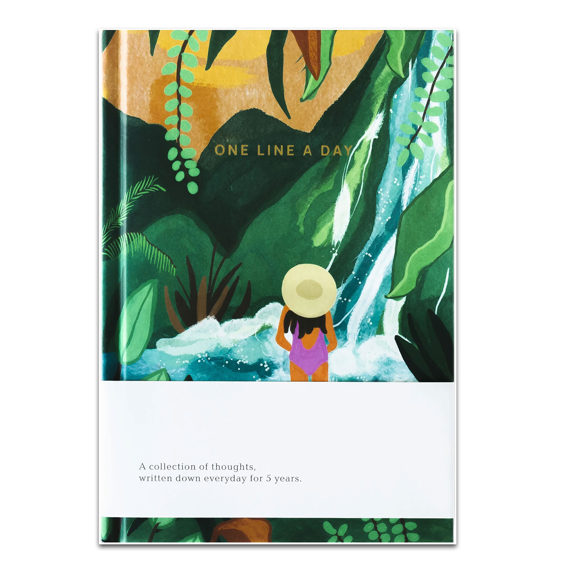 A-Journal Notizbuch "One Line A Day Journal" , Dschungel