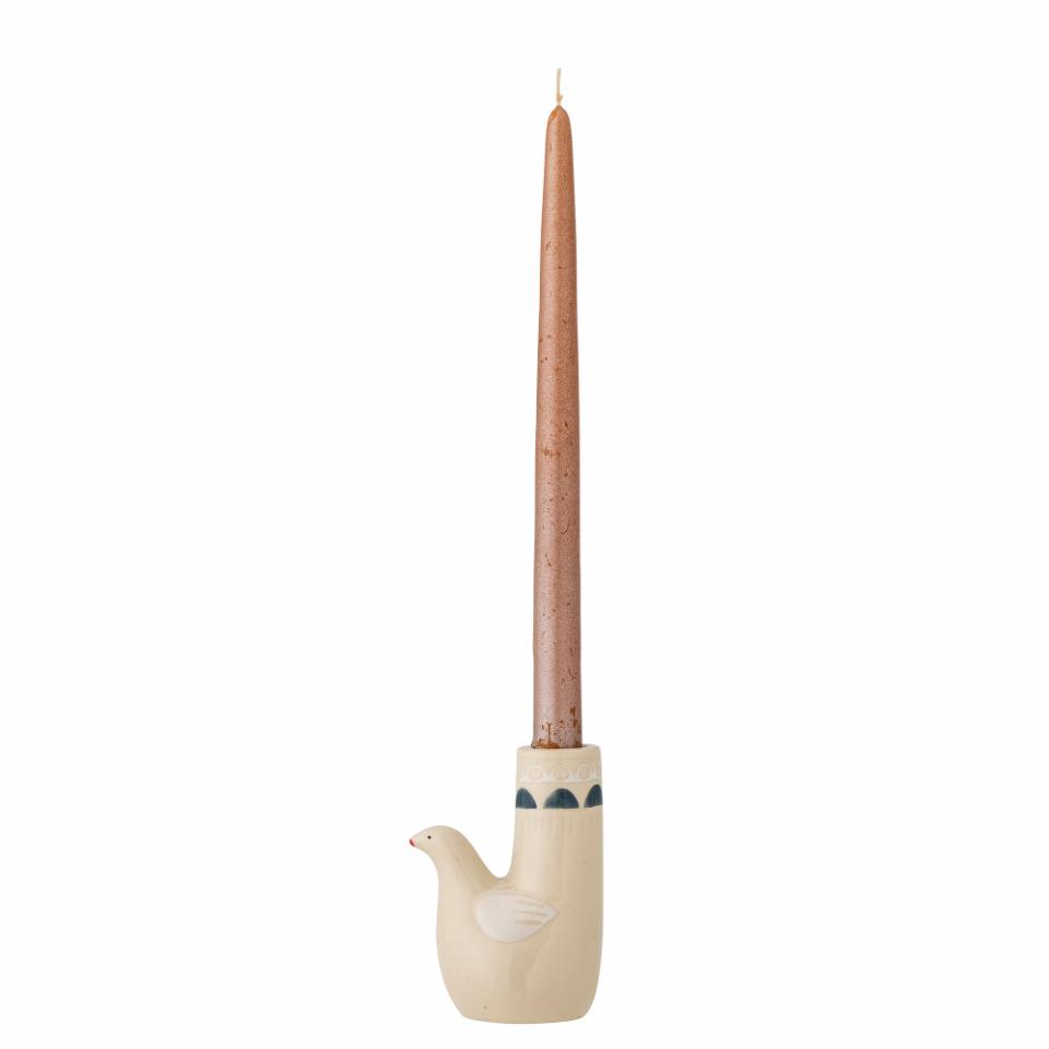 Trudy Kerzenhalter, Weiß, Steingut, Höhe ca. 11,5 cm von Bloomingville  
