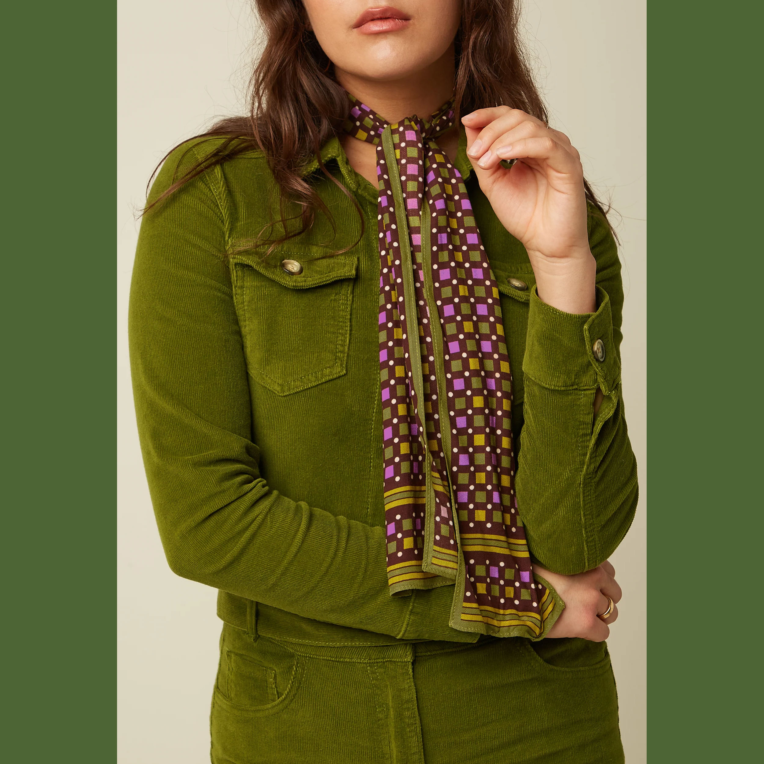 King Louie Schal June Scarf, Farbe Posey Green