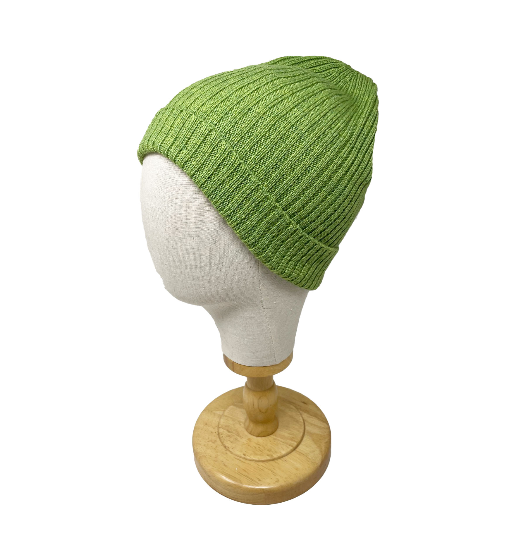 McKernan Mütze "FINE SOLID HAT" LIME, Wollmütze, 100% Wolle , Feinstrick