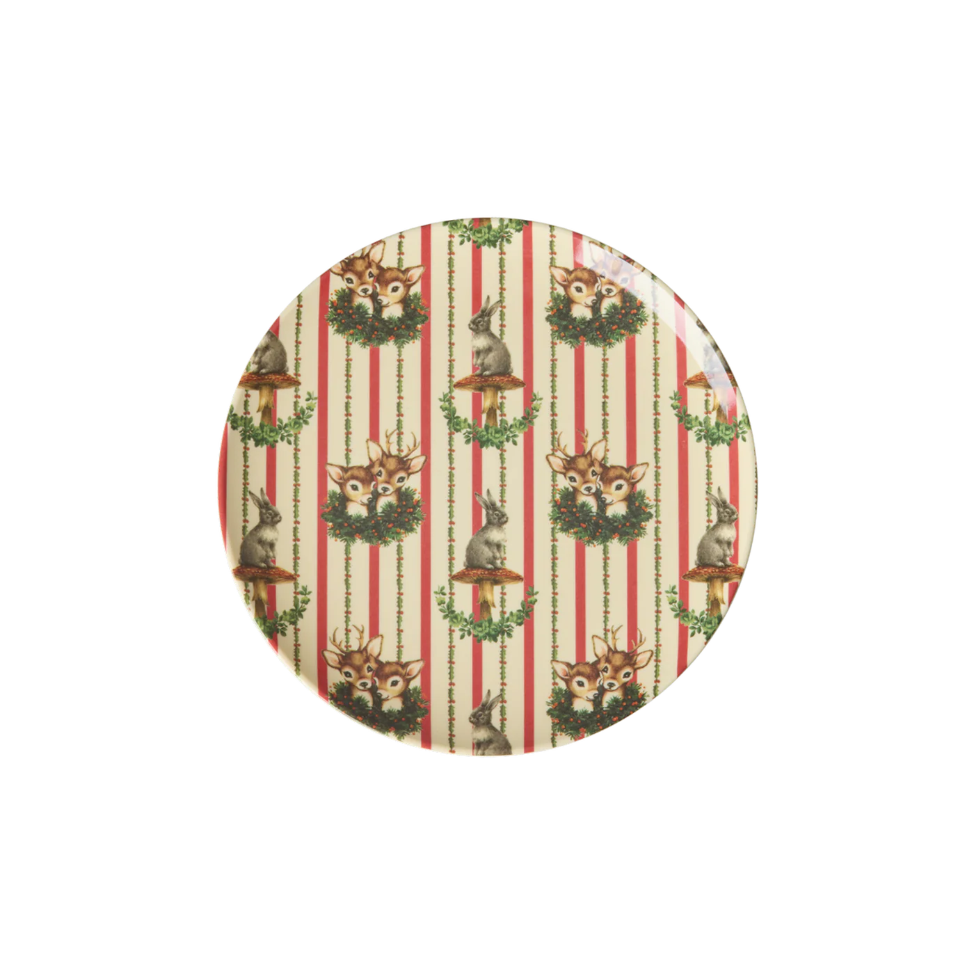 Rice Melamin XMAS Teller klein Sweet Forest  Print, D. ca. 16,5 cm, Weihnachten 