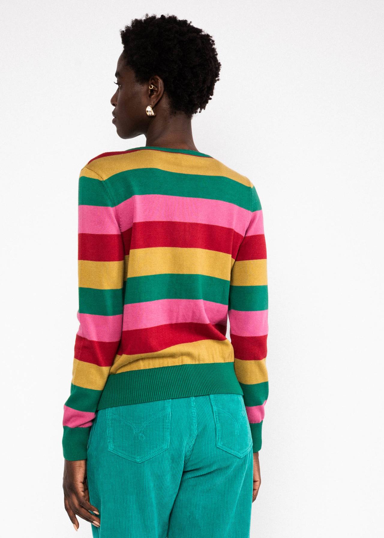 Blutsgeschwister Cardigan Save the Brave Candy - little party stripe knit