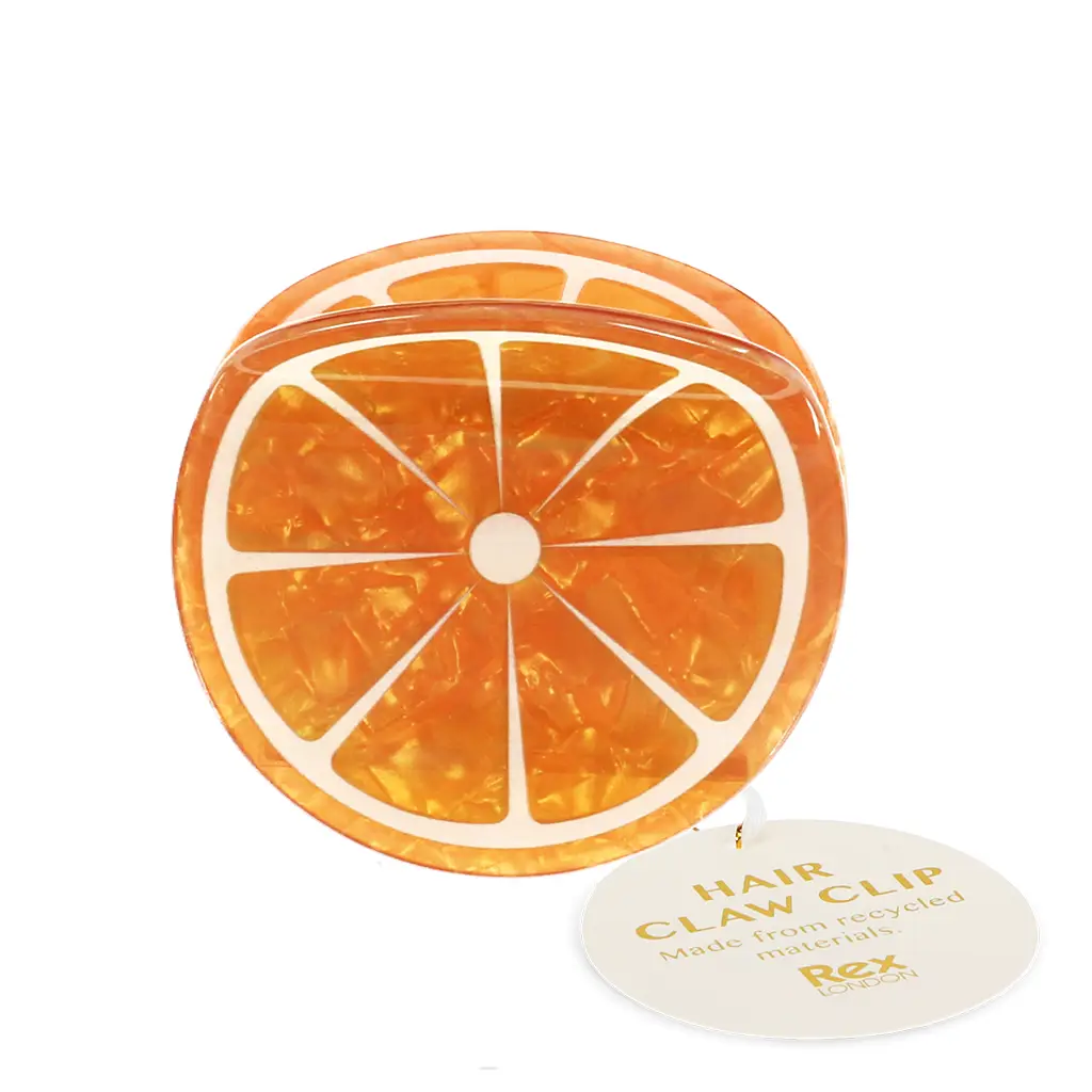 Haarklammer - Orange, ca. 8 x 5 x 6,7 cm