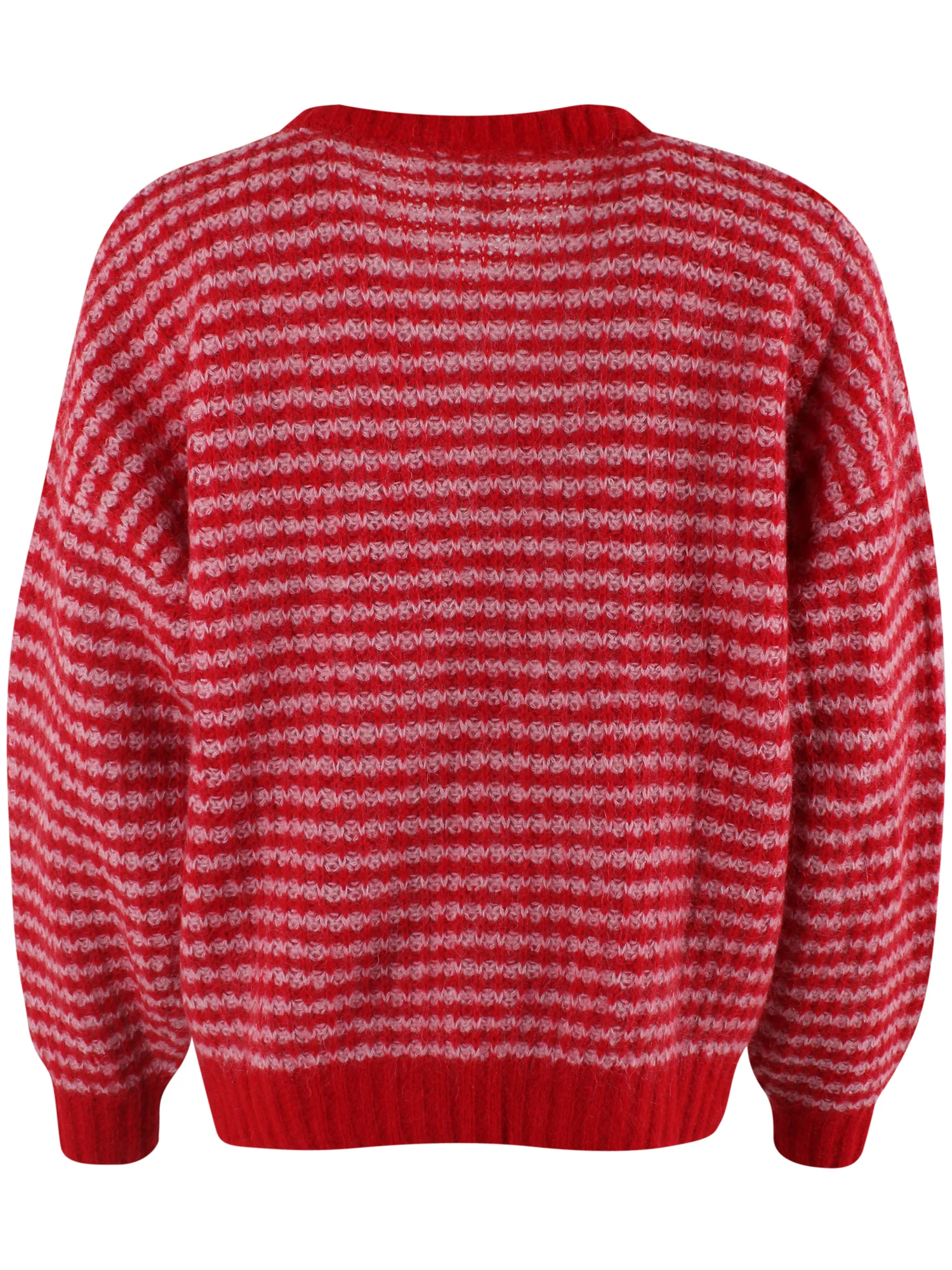 Danefae Pullover Danerelative Mohair Sweater Dark Red/Cold Pink