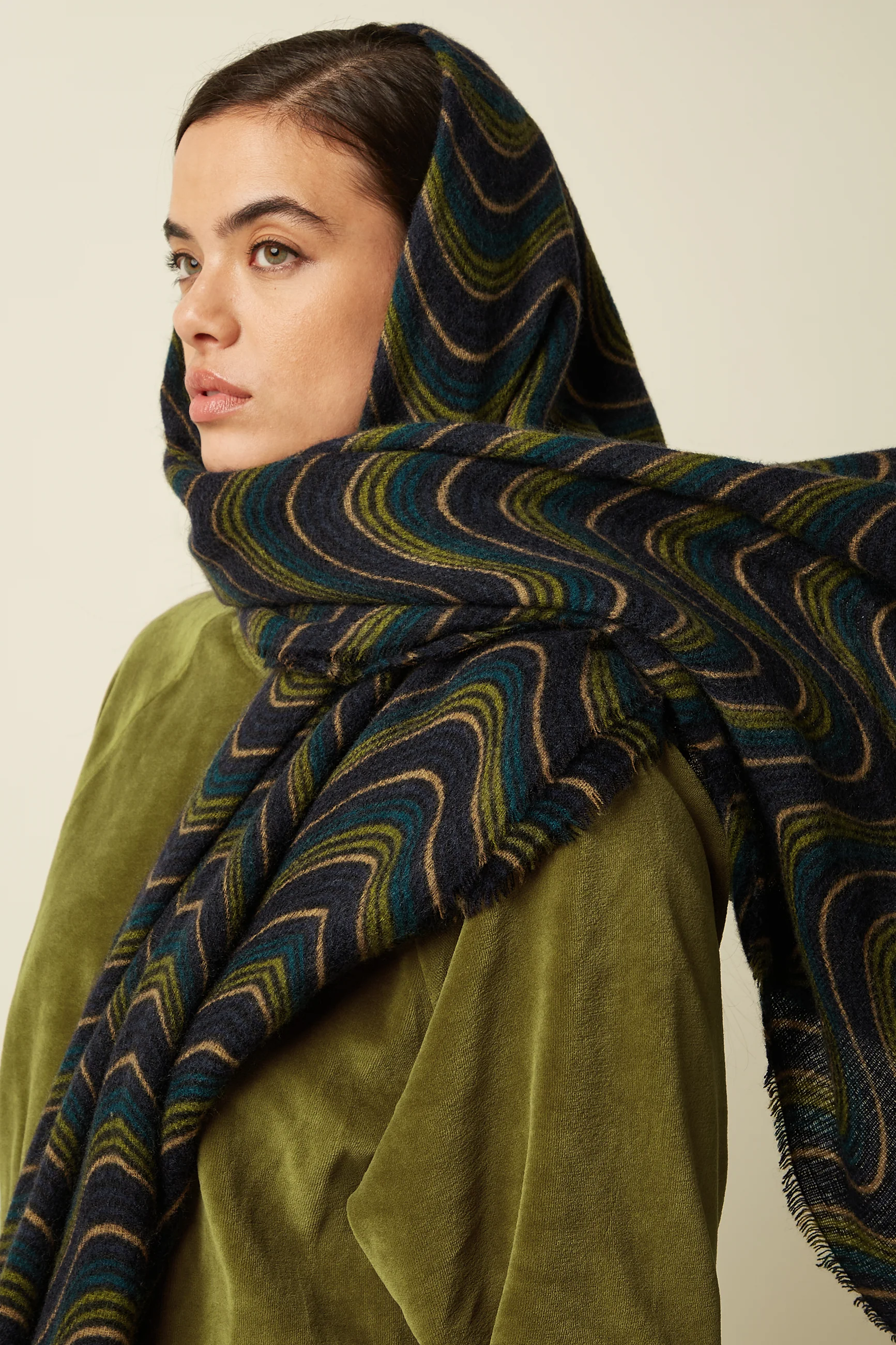King Louie Schal Jefferson Scarf, Farbe Evening Blue